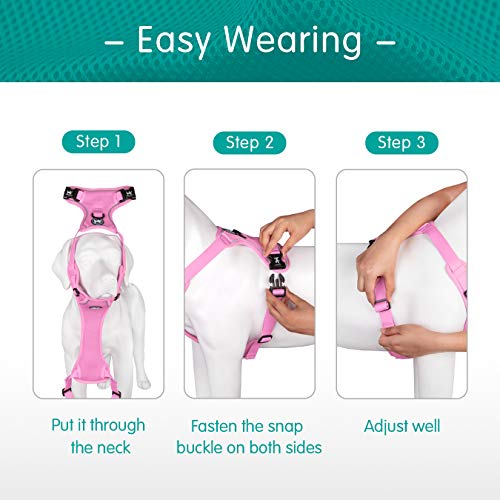 Mesh Dog Harness (S / Light Pink)