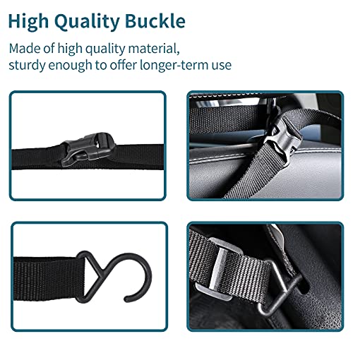 Dog Car Barrier Vehicle Pet Barrier Backseat Mesh Dog Car Divider Net with Adjusting Rope and Hook Suitable for SUV Pickup and Small Cars (Medium)