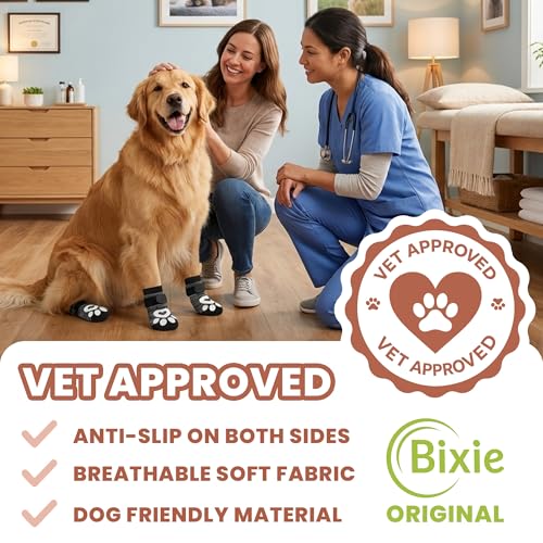 Anti Slip Dog Socks (Grey / XL)