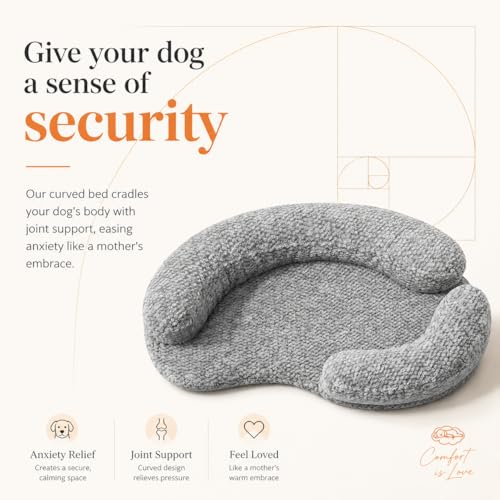Calming Orthopedic Memory Foam Dog Bed (Medium（Beige）)