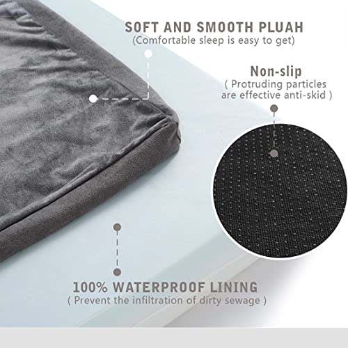 Orthopedic Memory Foam Dog Bed (Short Plush / Large-35"x 22" x 3")