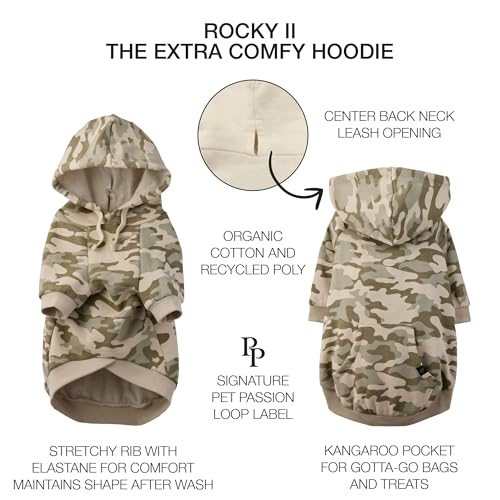 Rocky II Dog Hoodie (Sage Camo / Large (40-60 lbs))