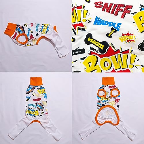 D Doggy Star Italian Greyhound Clothes Stretchable Bow Sleeveless Onesie Whippet for Dog (M / Onesie Bow White)