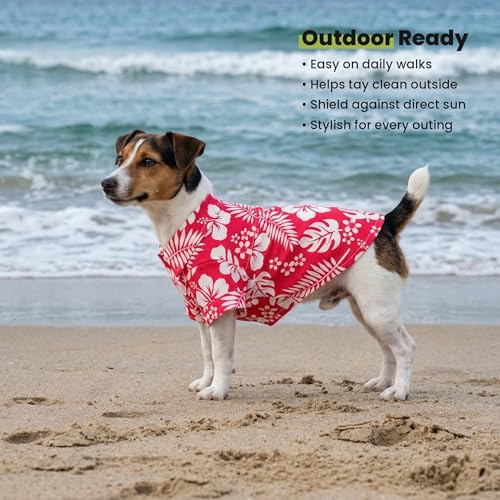 Hawaiian Floral Dog Shirt (X-Small / Tropical Flower)