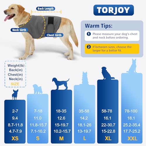 Dog Anxiety Vest for Dogs (Stormy Calm (Dark Gray) / X-Large)