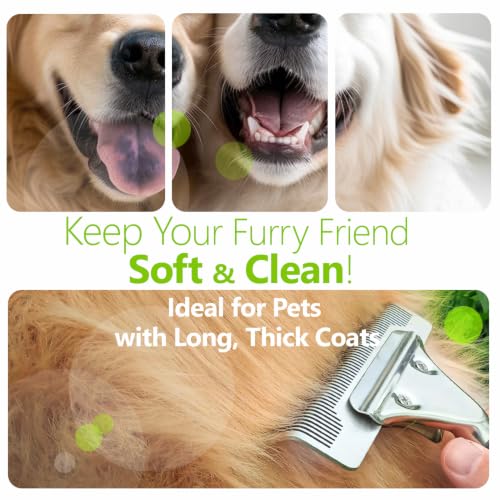 Dog Grooming Brush for Shedding (BLACK)