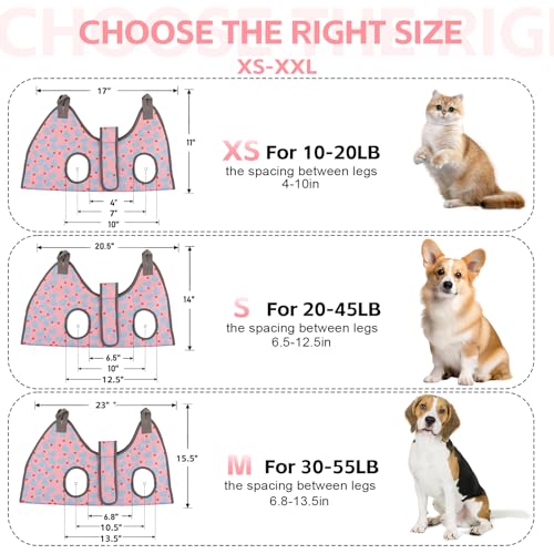 Pet Grooming Hammock for Cats & XS Small Dogs with Nail Clippers