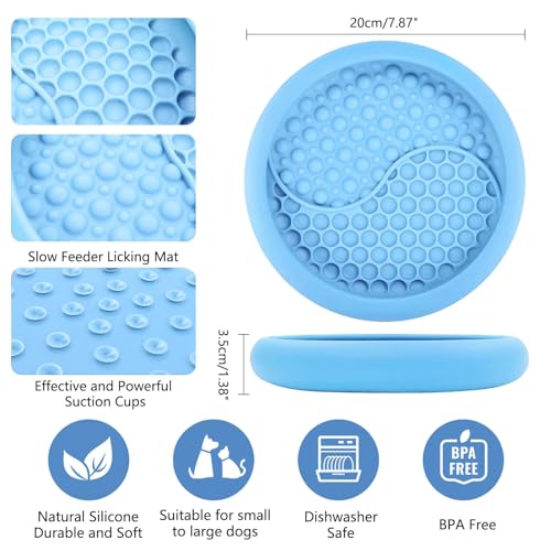 Dog Lick Bowl (Light Blue / Large)