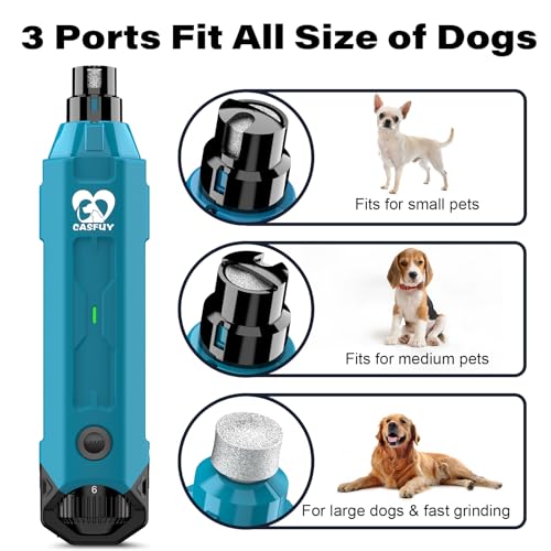 6 Speed Dog Nail Grinder (E-Bright Blue)