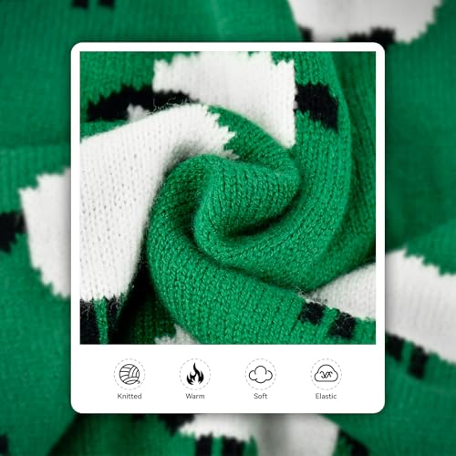 Warm Dog Sweater with Cute Sheep Pattern Dog Sheep Knit Sweater Thermal Puppy Clothes Soft Breathable Pet Knitwear Cozzy Pet Pullover Outfit for Small Medium Large Dogs M (Medium)
