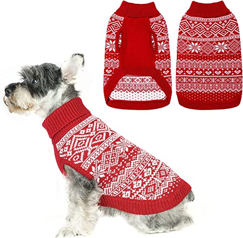 Dog Sweater Argyle (Small/Medium / Red)