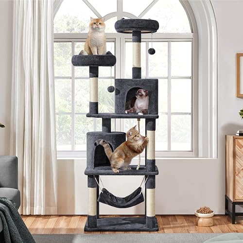 70.5in Cat Tower (70.5in / Dark Gray)