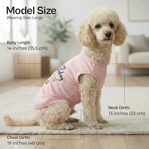 Dog Shirt 100% Cotton Shirts for Large Dogs (XL)