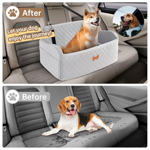 Car Seat for Large Size Dog (Grey / Large)
