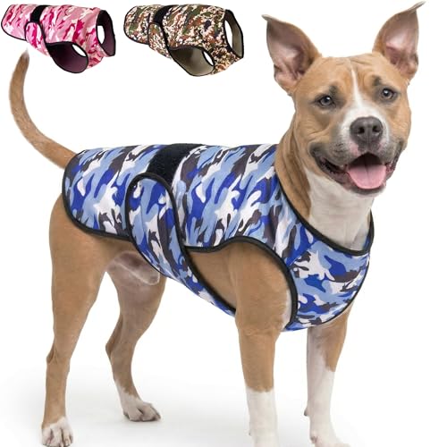 Dog Cooling Vest (Blue Camo / Large (Pack of 1))