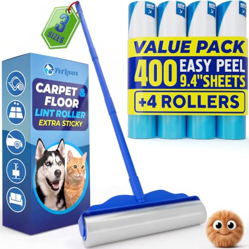 Large Lint Roller with 3 Refills