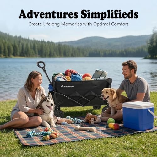 Folding Pet Wagon for Dogs (Large)