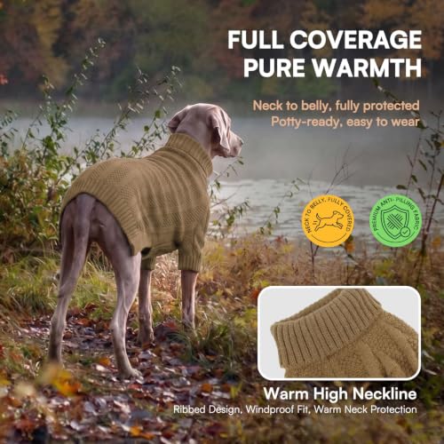 XSmall Dog Sweater (X-Small / Camel)