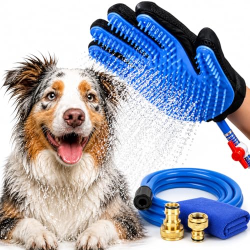 Dog Bath Glove & Sprayer