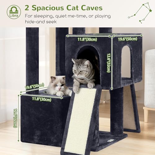 Z78 Heavy Duty Cat Tree for 20lbs Large Adult Cats (Dark Grey / 78 inch)