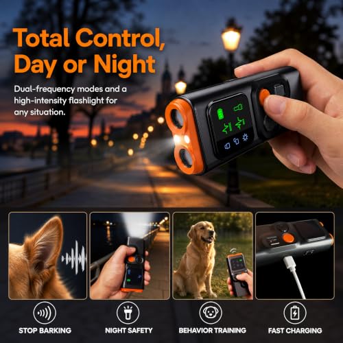 Anti Barking Device for Dogs (Black)