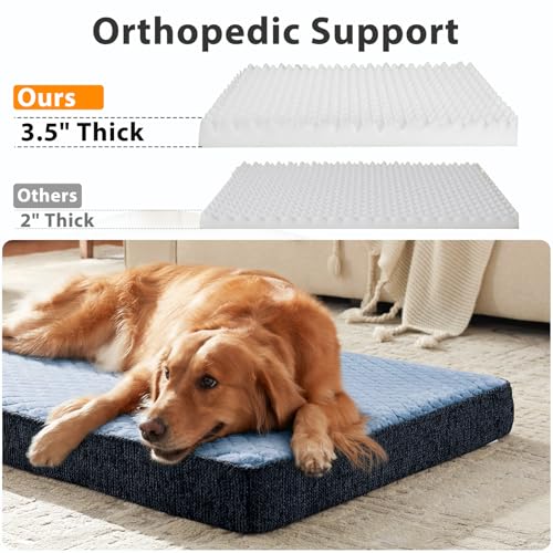 Orthopedic Dog Bed for Small Dogs (S(23"x17") / Blue)