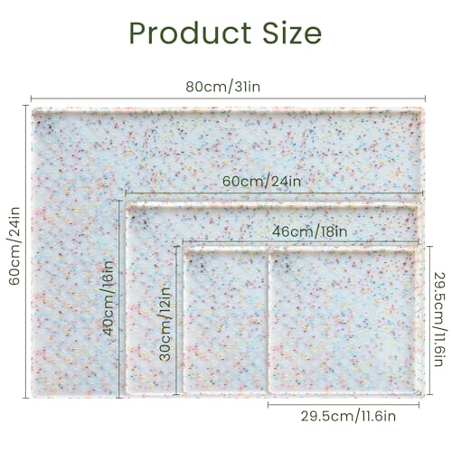 Dog Food Mat Anti (11.8"L x 11.8"W / Donut-White)