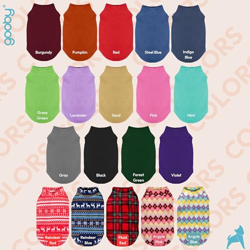Stretch Fleece Vest Dog Sweater (Small Length (9") / Argyle Pink)