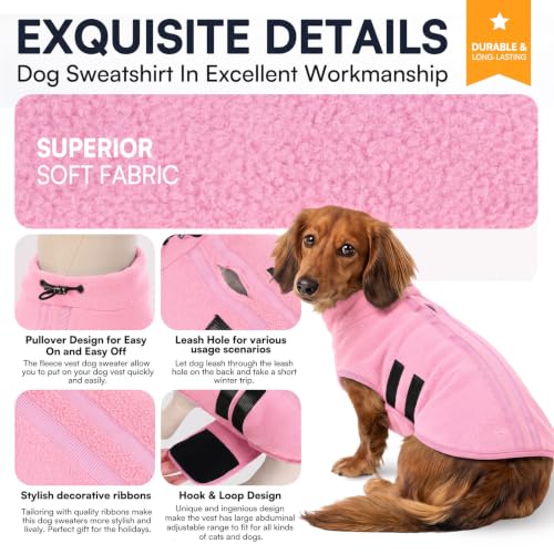 Dog Sweaters for Medium Dogs (Light Pink / Medium)