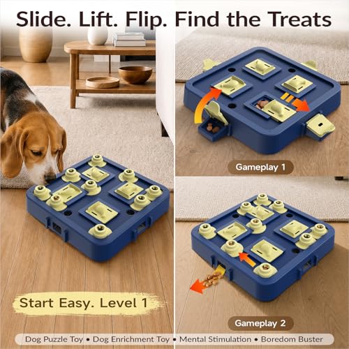 Dog Chess Puzzle Toy (LEVEL 3 IN 1 / Blue)