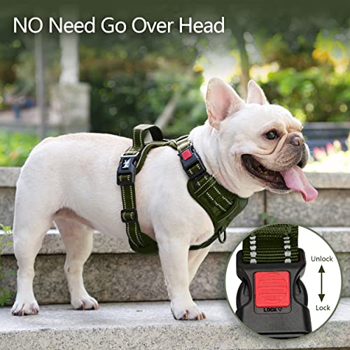 No Pull Dog Harness (XL / Military Green)