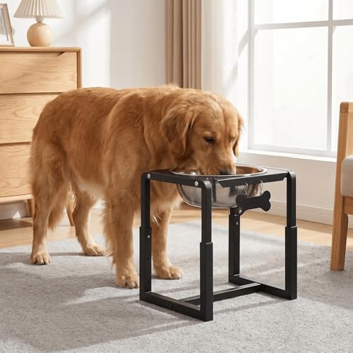 Metal Elevated Dog Bowls (8.8-14" | M/L/XL Dogs | 1×111oz Bowls)