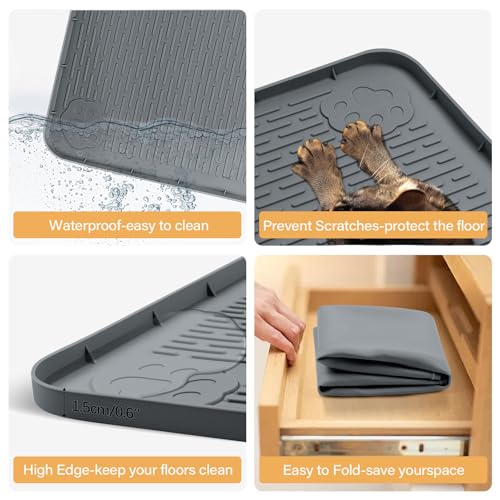 57" x40" Pee Pad Holder for Dogs Puppy Pad Holder Dark Gray (57" x40"Dark Gray)
