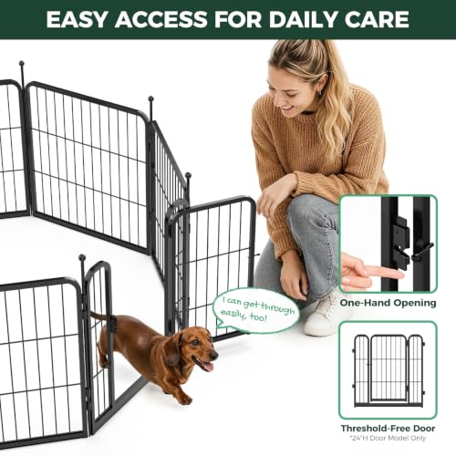 Rollick Dog Playpen (Black / 24"H)