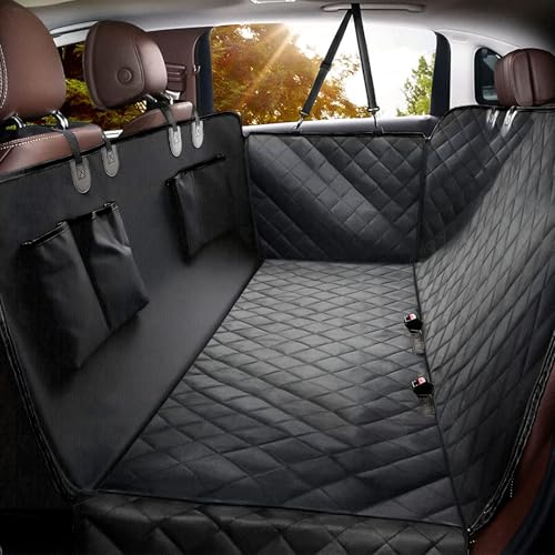 Dog Car Seat Cover for Back Seat (Black)