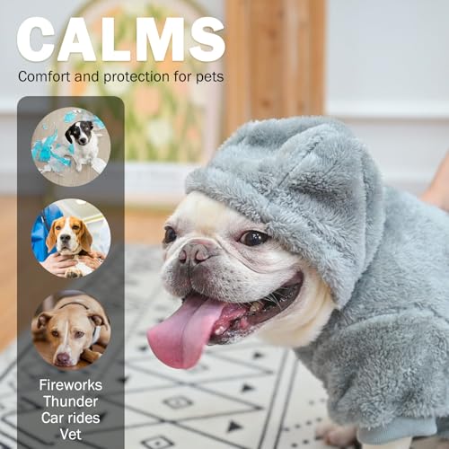 Fleece Dog Sweaters Hoodie for Small Medium Large Dogs Girls Boys (Small-Medium / Navy)