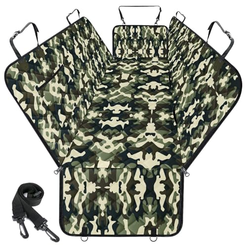 Waterproof Dog Car Seat Cover for Back Seat (Camouflage / Small,Standard)