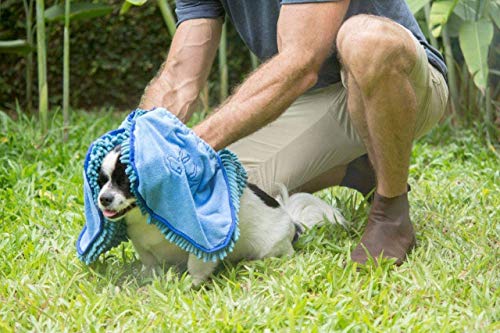Quick Dry Towel for Dogs (Blue)