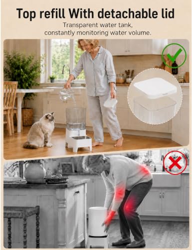 Automatic Pet Water Dispenser Bowl 4L for Cats and Small Dogs