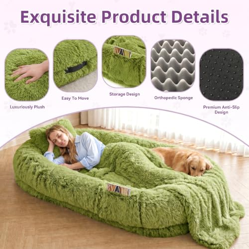 Human Dog Bed (Grass Green)