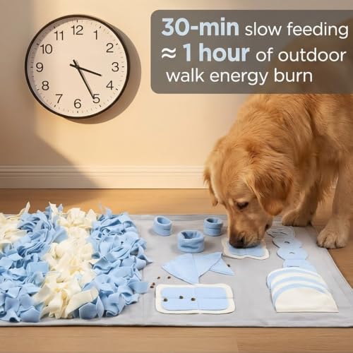 Snuffle Mat for Dogs (Grey / Medium 22x38 inch)