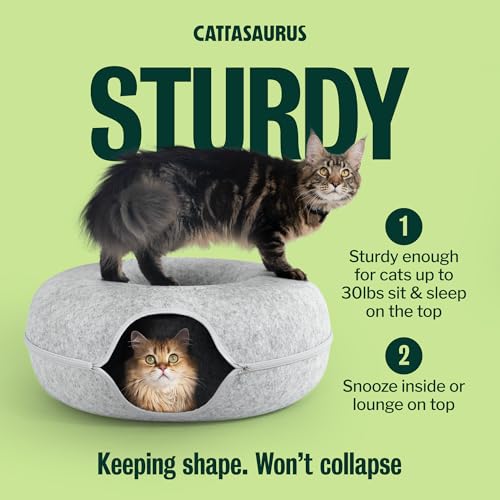 Peekaboo Cat Cave Duo Jumbo Set (Light Gray + Light Gray / Jumbo)