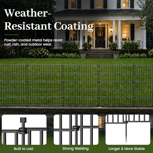 No Dig Garden Fence Outdoor for Yard (40 in(H) X 11.8 ft(L))