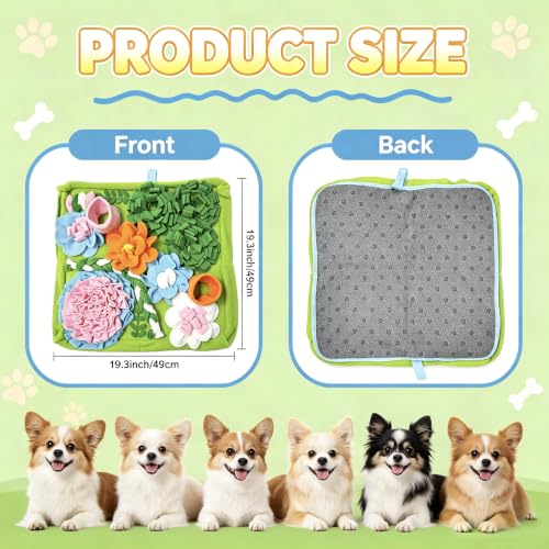 Snuffle Mat for Dogs (19.3"L x 19.3"W)