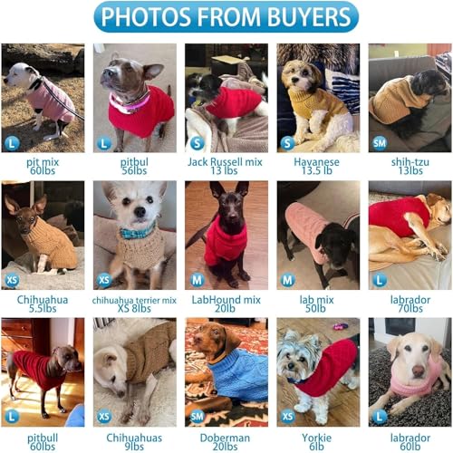 Turtleneck Dog Sweater (X-Large / Khaki)