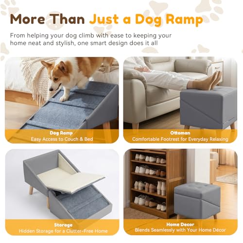 Dog Ramp for Couch (Grey)