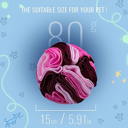 Pet Snuffle Ball (Fantasy pink / 15cm)