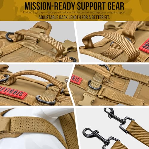 Multi Function Dog Lift Harness (Brown / Large)