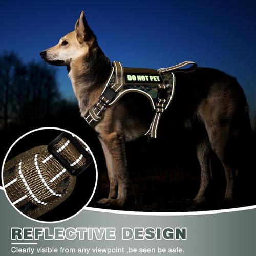 Tactical Dog Harness (Small / Forest Camo)