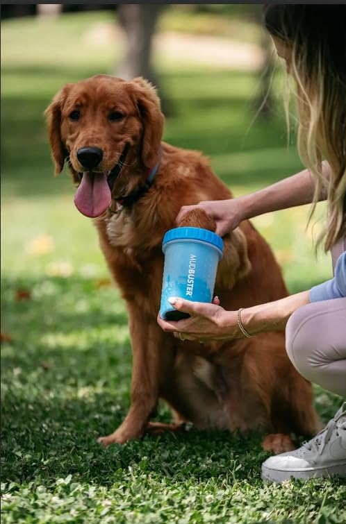 MudBuster Portable Dog Paw Cleaner (Blue / Medium)